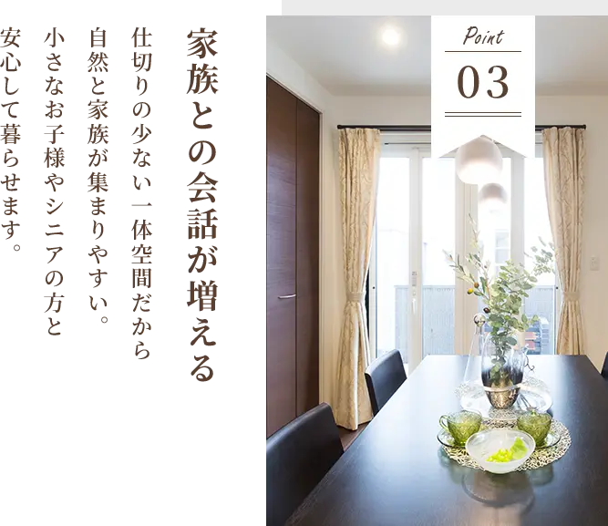 Point03 家族との会話が増える