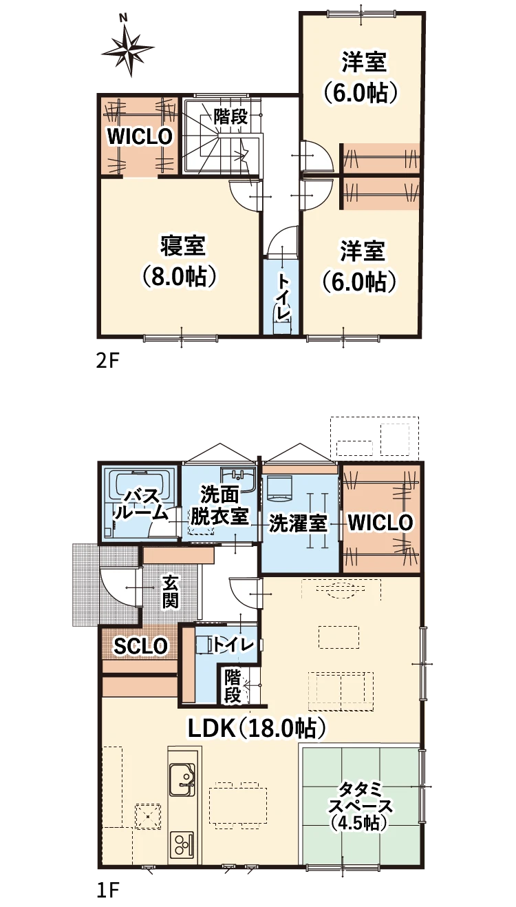 2階建間取り図