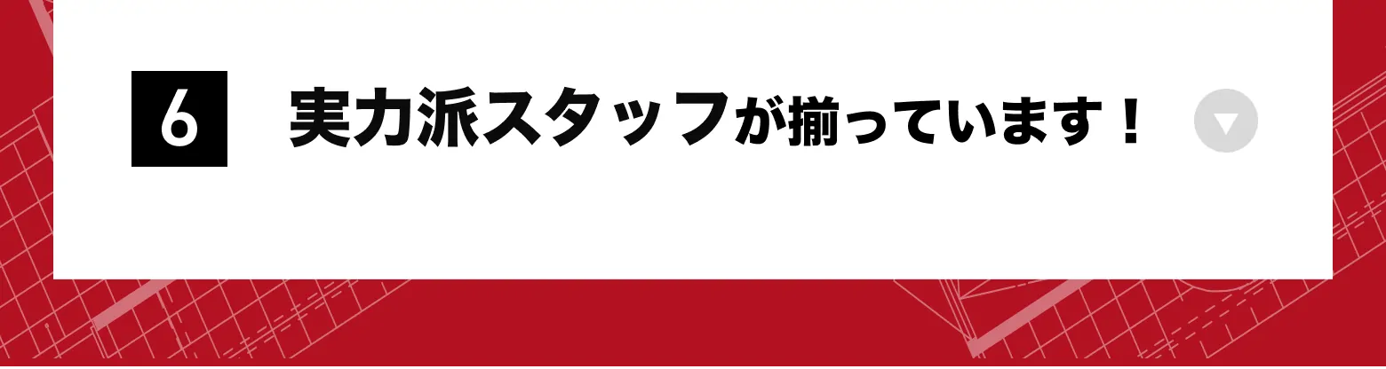 6　実力派スタッフが揃っています！