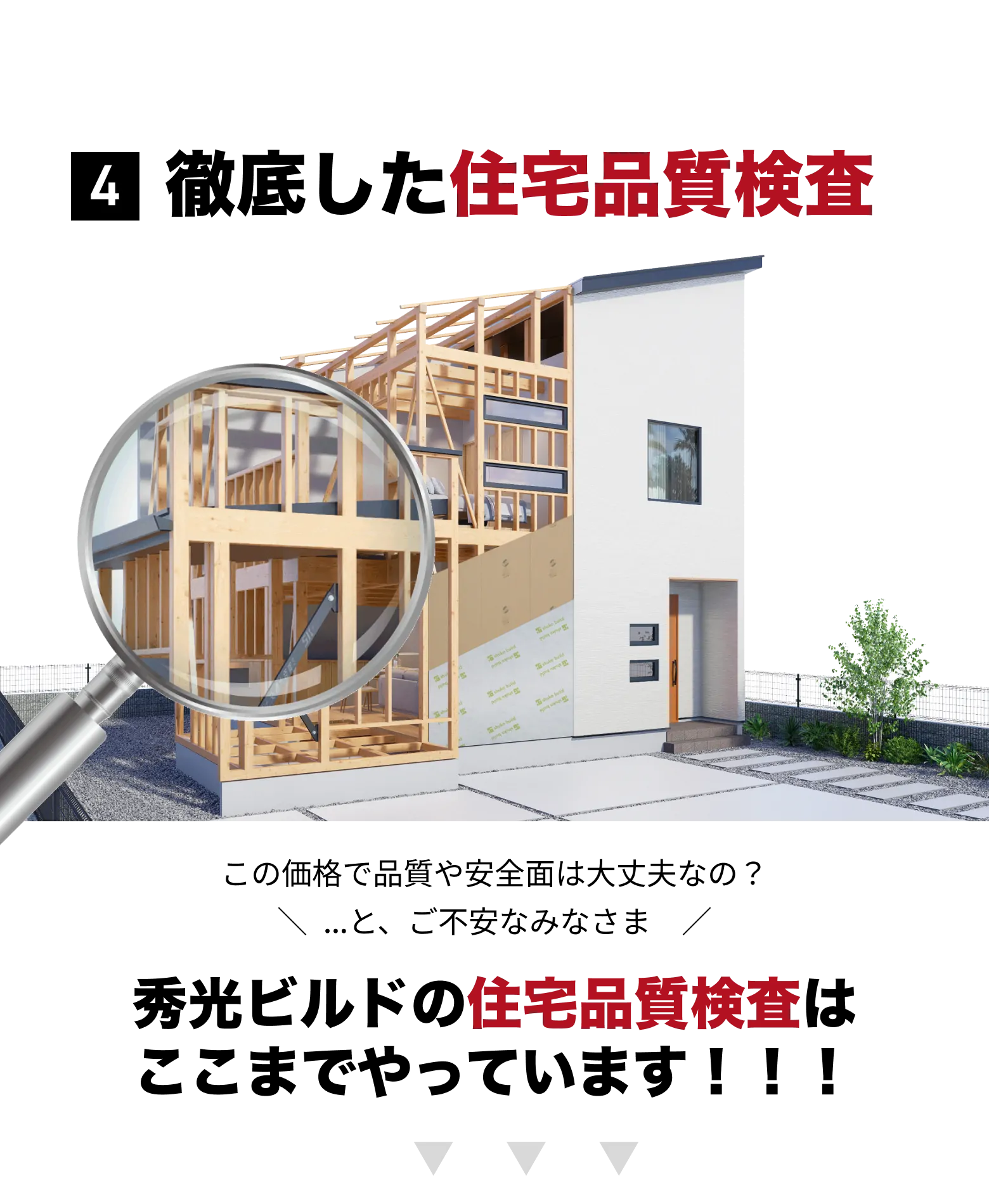 徹底した住宅品質検査