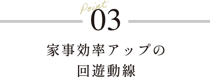 Point03家事効率アップの回遊動線