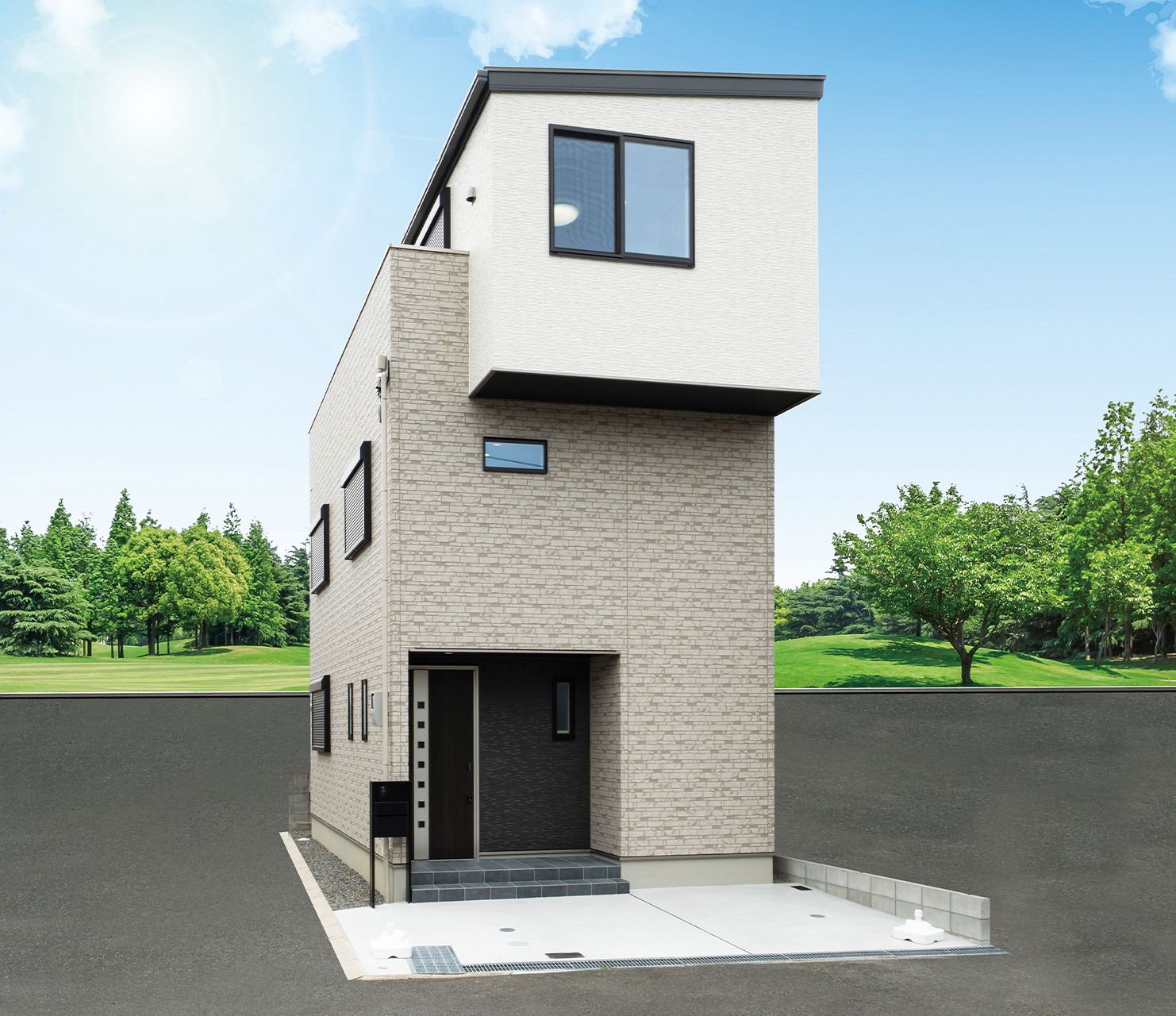 アイキャッチ画像:日当たりの良い3階南向きベランダあり!狭小地でもゆったり暮らせるお家