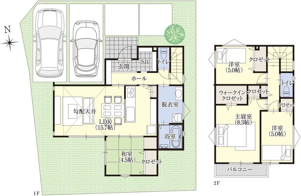 4180万円、4LDK、土地面積156.47m2、建物面積102.26m2