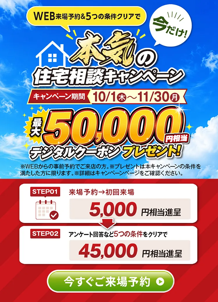 本気の住宅相談キャンペーン